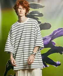 MAISON SPECIAL | 《ユニセックスアイテム》オリジナルボーダープライムオーバーTシャツ 【MAISON SPECIAL/メゾンスペシャル】(Tシャツ/カットソー)