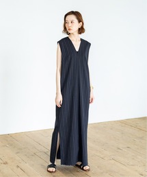 ストライプストレートワンピース◆