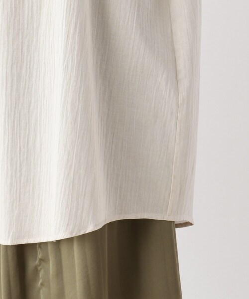 SHOO・LA・RUE（シューラルー）の「◆袖ボリューム綿シフォンワンピース（ワンピース・レディース・ライトブルー/ブラック/オリーブ/オレンジ/ナチュラル/ブラウン系・00）」の11枚目の写真