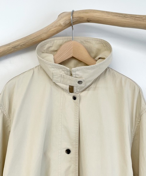 CANAL JEAN（キャナルジーン）の「RED CHOP WORKS(レッドチョップワークス) スタンドカラーコットンロングコート（その他アウター・レディース・ブラック/ベージュ/ネイビー・SMALL/MEDIUM）」の20枚目の写真