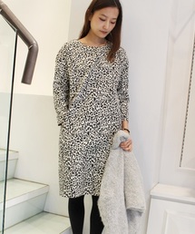 EDIT. FOR LULU | ◆レオパード サックドレス(ワンピース)