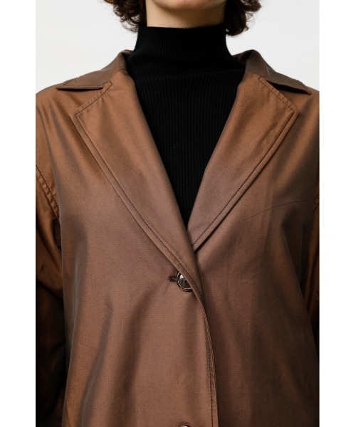 SLY（スライ）の「VOLUME SLEEVE COAT ボリュームスリーブ コート（トレンチコート・レディース・カーキ/ブラウン・1/2）」の5枚目の写真