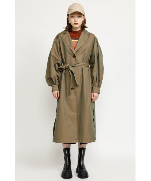 SLY（スライ）の「VOLUME SLEEVE COAT ボリュームスリーブ コート（トレンチコート・レディース・カーキ/ブラウン・1/2）」の11枚目の写真