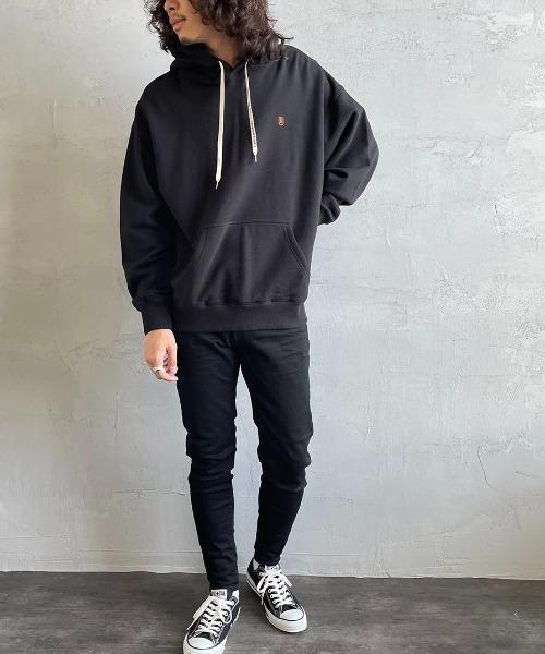 UNIVERSAL OVERALL（ユニバーサルオーバーオール）の「[UNIVERSAL OVERALL/ユニバーサルオーバーオール] 別注 スウェットパーカー（パーカー・レディース・ブラック/イエロー/グリーン/アイボリー・M/L）」の13枚目の写真