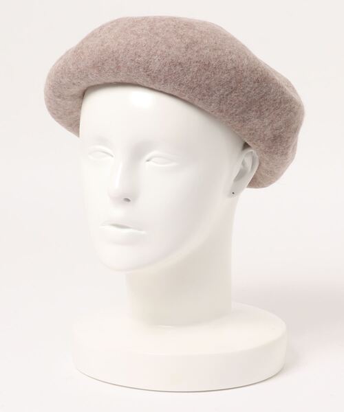 Samansa Mos2(サマンサ モスモス)の「ウールバスクベレー(ハンチング/ベレー帽・レディース・グリーン/ベージュ/キャメル/ブラック・フリ-)」の3枚目の写真