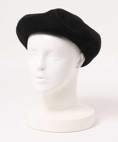 Samansa Mos2(サマンサ モスモス)の「ウールバスクベレー(ハンチング/ベレー帽・レディース・グリーン/ベージュ/キャメル/ブラック・フリ-)」の2枚目の写真