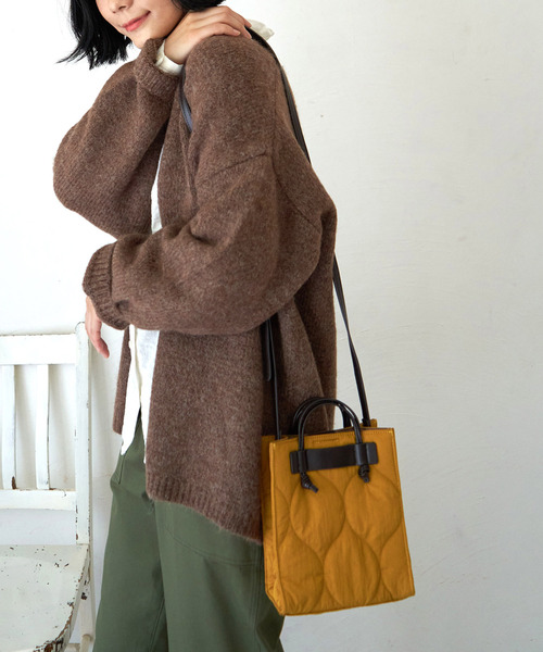 LBC(エルビーシー)の「キルトミニショルダーバッグ(ショルダーバッグ・レディース・ブラック/オレンジ/ダークグリーン・FREE)」の1枚目の写真