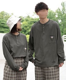 PairPair | ワッペン付きヘンリーネックロンT(ユニセックス)(Tシャツ/カットソー)