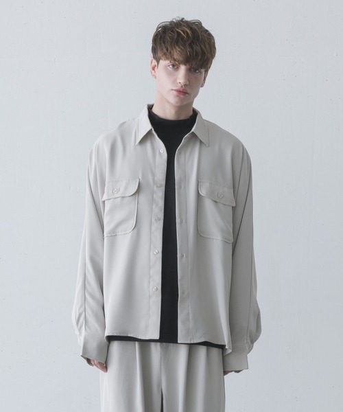 melt.（メルト）の「melt. - ハイドレープリラックスCPOドルマンシャツ（シャツ/ブラウス・メンズ・チャコールグレー/ライトグレー・SMALL/MEDIUM/LARGE）」の11枚目の写真