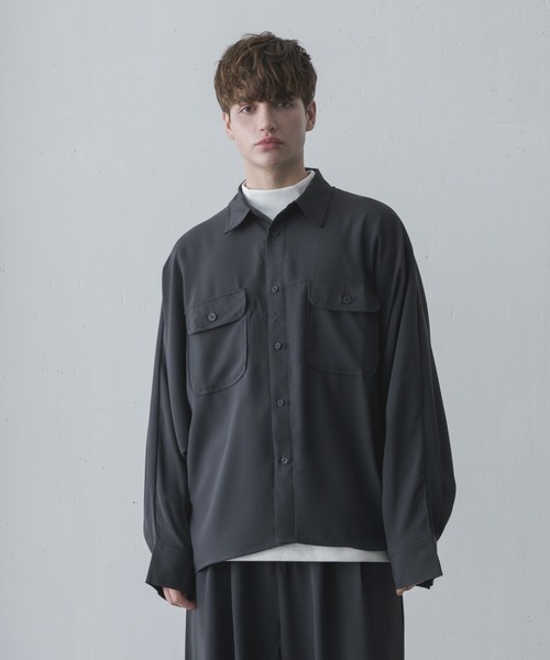 melt.（メルト）の「melt. - ハイドレープリラックスCPOドルマンシャツ（シャツ/ブラウス・メンズ・チャコールグレー/ライトグレー・SMALL/MEDIUM/LARGE）」の19枚目の写真