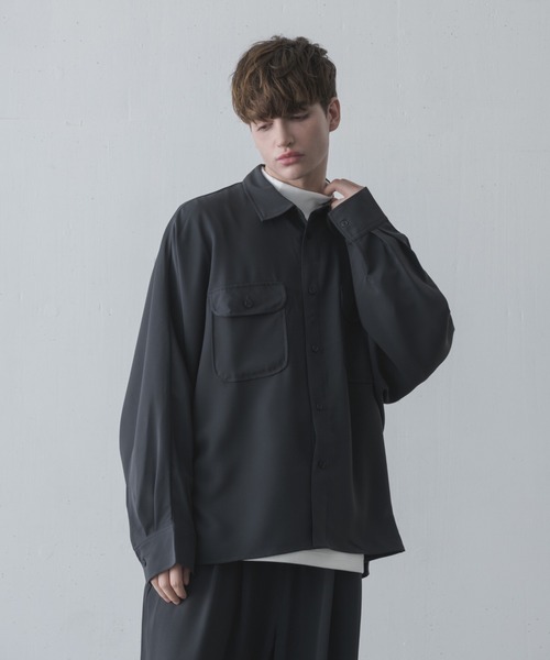 melt.（メルト）の「melt. - ハイドレープリラックスCPOドルマンシャツ（シャツ/ブラウス・メンズ・チャコールグレー/ライトグレー・SMALL/MEDIUM/LARGE）」の12枚目の写真