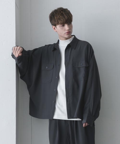 melt.（メルト）の「melt. - ハイドレープリラックスCPOドルマンシャツ（シャツ/ブラウス・メンズ・チャコールグレー/ライトグレー・SMALL/MEDIUM/LARGE）」の20枚目の写真