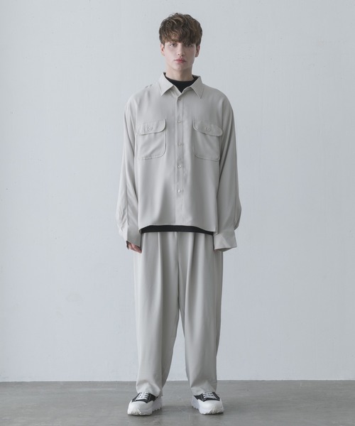 melt.（メルト）の「melt. - ハイドレープリラックスCPOドルマンシャツ（シャツ/ブラウス・メンズ・チャコールグレー/ライトグレー・SMALL/MEDIUM/LARGE）」の6枚目の写真