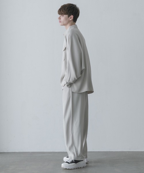 melt.（メルト）の「melt. - ハイドレープリラックスCPOドルマンシャツ（シャツ/ブラウス・メンズ・チャコールグレー/ライトグレー・SMALL/MEDIUM/LARGE）」の22枚目の写真