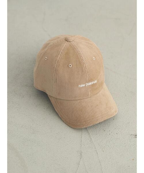 earth music&ecology（アースミュージックアンドエコロジー）の「newbalance×earth コーデュロイキャップ ＊（キャップ・レディース・ライトベージュ/ベージュ/ピンク・FREE）」の5枚目の写真
