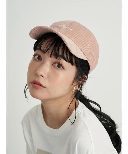 earth music&ecology（アースミュージックアンドエコロジー）の「newbalance×earth コーデュロイキャップ ＊（キャップ・レディース・ライトベージュ/ベージュ/ピンク・FREE）」の9枚目の写真