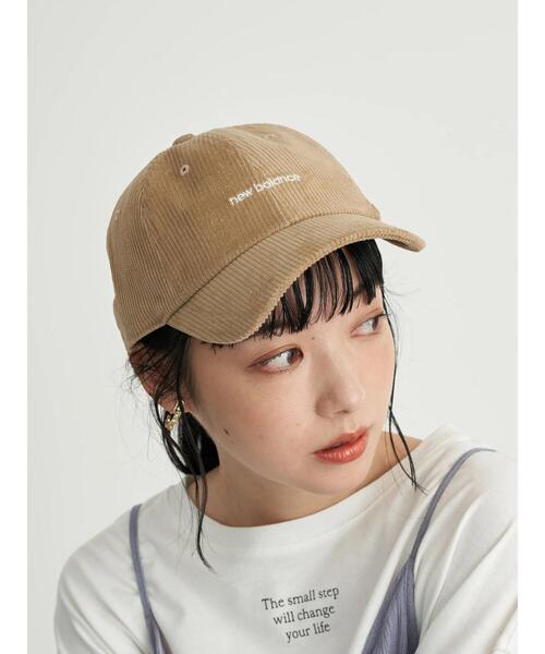 earth music&ecology（アースミュージックアンドエコロジー）の「newbalance×earth コーデュロイキャップ ＊（キャップ・レディース・ライトベージュ/ベージュ/ピンク・FREE）」の14枚目の写真