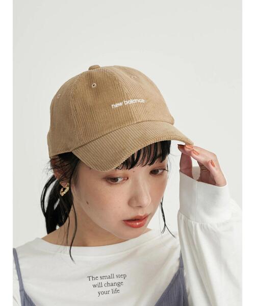 earth music&ecology（アースミュージックアンドエコロジー）の「newbalance×earth コーデュロイキャップ ＊（キャップ・レディース・ライトベージュ/ベージュ/ピンク・FREE）」の15枚目の写真