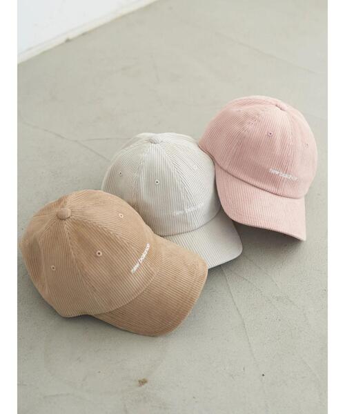 earth music&ecology（アースミュージックアンドエコロジー）の「newbalance×earth コーデュロイキャップ ＊（キャップ・レディース・ライトベージュ/ベージュ/ピンク・FREE）」の17枚目の写真