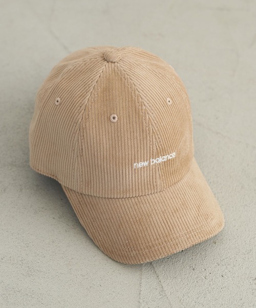 earth music&ecology（アースミュージックアンドエコロジー）の「newbalance×earth コーデュロイキャップ ＊（キャップ・レディース・ライトベージュ/ベージュ/ピンク・FREE）」の2枚目の写真