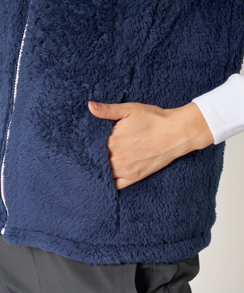 FILA モフモフ フード付きベスト ホワイト 寸法図【NO.906】フードベスト [M便 0/1]の通販 | SWANY Online Shop