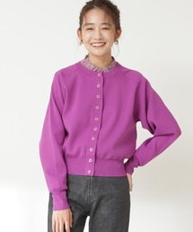 N.（N. Natural Beauty Basic） | ◆ドットボタン総針フォルムカーディガン(カーディガン/ボレロ)