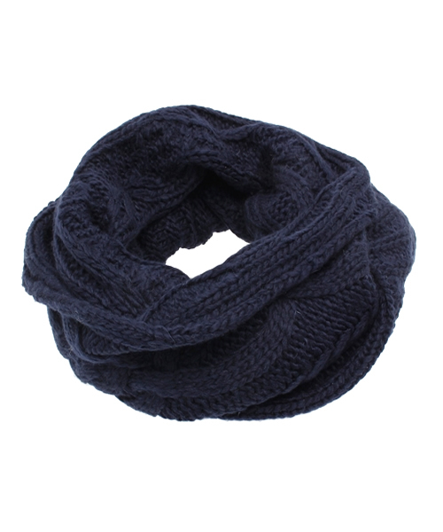 Chico(チコ)の「ケーブルスヌード(ストール/ショール・レディース・グレー/ネイビー/ホワイト・FREE)」の3枚目の写真