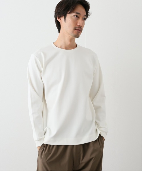 417 EDIFICE(フォーワンセブンエディフィス)の「ストレッチポンチカットソー(Tシャツ/カットソー・メンズ・カーキ/グレー/ベージュ/ホワイト/ブラック・SMALL/MEDIUM/LARGE)」の2枚目の写真