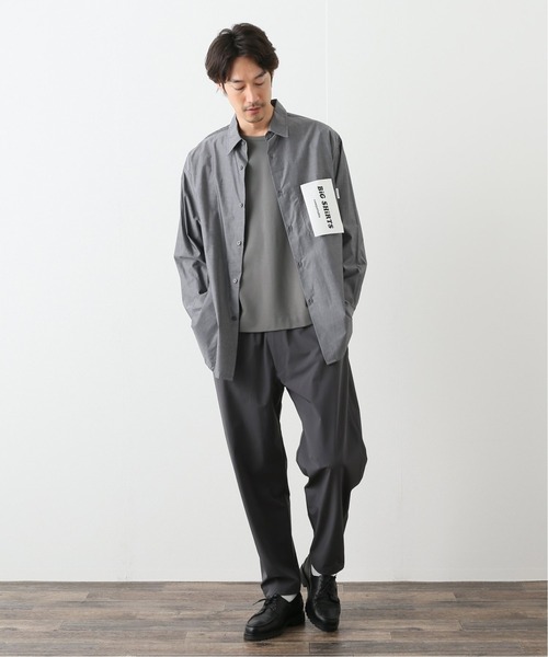 417 EDIFICE(フォーワンセブンエディフィス)の「ストレッチポンチカットソー(Tシャツ/カットソー・メンズ・カーキ/グレー/ベージュ/ホワイト/ブラック・SMALL/MEDIUM/LARGE)」の6枚目の写真