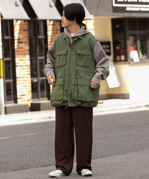 ITEMS URBANRESEARCH（アイテムズ アーバンリサーチ）の「M-65タイプ ベスト（ベスト・メンズ・カーキ/ブラック・MEDIUM/LARGE）」の13枚目の写真