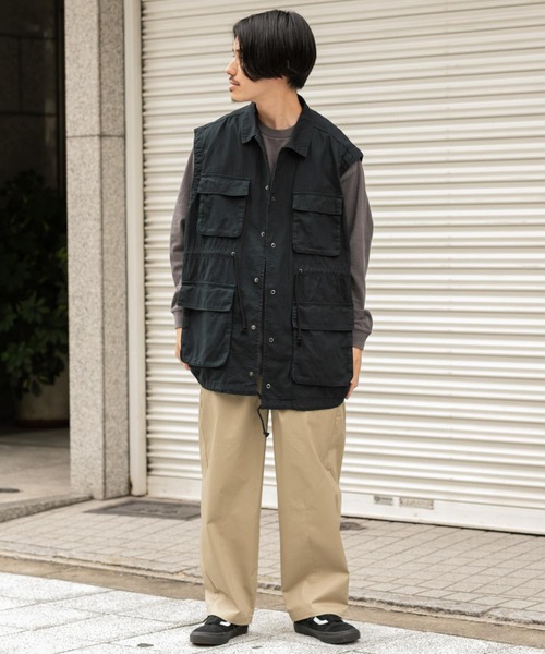 ITEMS URBANRESEARCH（アイテムズ アーバンリサーチ）の「M-65タイプ ベスト（ベスト・メンズ・カーキ/ブラック・MEDIUM/LARGE）」の19枚目の写真