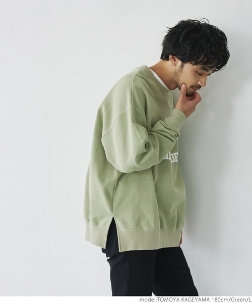 coca（coca）（コカ）の「メンズ カレッジロゴスウェット（スウェット・メンズ・ホワイト/グリーン/グレー・M/L）」の13枚目の写真