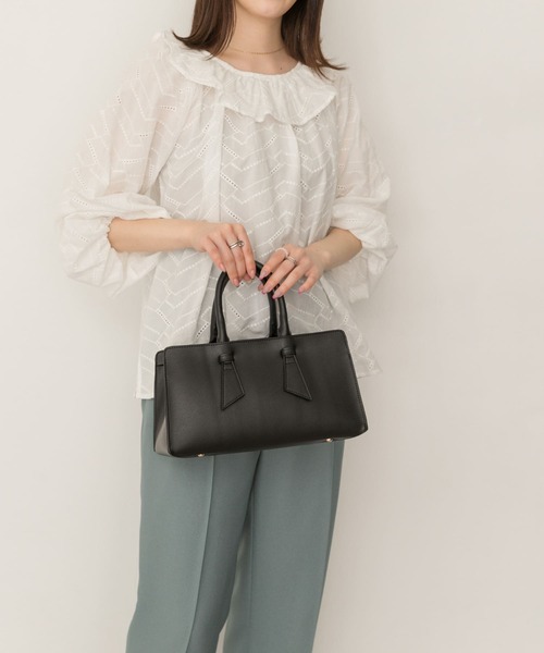 RODE SKO(ロデスコ)の「ヨコ型ハンドルトートバッグ(トートバッグ・レディース・グリーン/ベージュ/オレンジ系その他/ベージュ系その他/ブラック/グレー・ONE)」の15枚目の写真