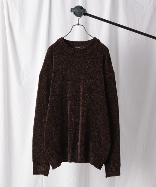 RAGEBLUE（レイジブルー）の「＜自宅洗濯可能＞モールニットクルー/951391（ニット/セーター・メンズ・グレー/ライトブルー/その他19/ダークブラウン/オフホワイト/ダークグリーン・SMALL/MEDIUM/LARGE）」の3枚目の写真