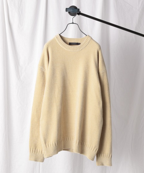 RAGEBLUE（レイジブルー）の「＜自宅洗濯可能＞モールニットクルー/951391（ニット/セーター・メンズ・グレー/ライトブルー/その他19/ダークブラウン/オフホワイト/ダークグリーン・SMALL/MEDIUM/LARGE）」の2枚目の写真