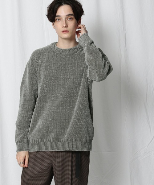 RAGEBLUE（レイジブルー）の「＜自宅洗濯可能＞モールニットクルー/951391（ニット/セーター・メンズ・グレー/ライトブルー/その他19/ダークブラウン/オフホワイト/ダークグリーン・SMALL/MEDIUM/LARGE）」の22枚目の写真