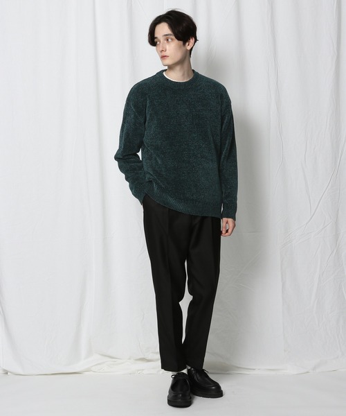 RAGEBLUE（レイジブルー）の「＜自宅洗濯可能＞モールニットクルー/951391（ニット/セーター・メンズ・グレー/ライトブルー/その他19/ダークブラウン/オフホワイト/ダークグリーン・SMALL/MEDIUM/LARGE）」の14枚目の写真