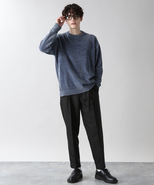 RAGEBLUE（レイジブルー）の「＜自宅洗濯可能＞モールニットクルー/951391（ニット/セーター・メンズ・グレー/ライトブルー/その他19/ダークブラウン/オフホワイト/ダークグリーン・SMALL/MEDIUM/LARGE）」の19枚目の写真