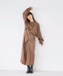 トゥデイフル　ブラウン ロングワンピース TODAYFUL TODAYFUL - TODAYFUL BROWN ワンピースの通販 by LIZSQUARE's