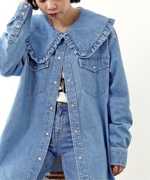 JOINT WORKS | J-デニムフリルカラーシャツ(シャツ/ブラウス)