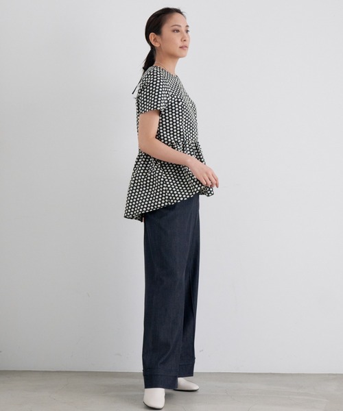 ANAYI(アナイ)の「デニムライクパンツ(その他パンツ・レディース・ダークインディゴブルー・38/36)」の3枚目の写真