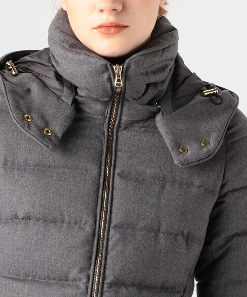 タトラス トゥモローランド別注 ポリテアマ ウール フード グレー M TOMORROWLAND （トゥモローランド）の「□【別注】TATRAS×TOMORROWLAND