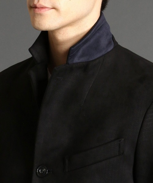 NICOLE CLUB FOR MEN(ニコルクラブフォーメン)の「【21年モデル WEB限定再販売】スウェードチェスターコート(チェスターコート・メンズ・シルバーグレー/その他/グレー系/ネイビー/キャメル・MEDIUM/LARGE/X-LARGE)」の16枚目の写真