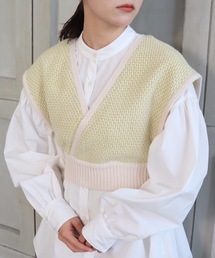moment+ | 【2021A/W New Arrival】7G リンクス編みニットビスチェ(ニット/セーター)