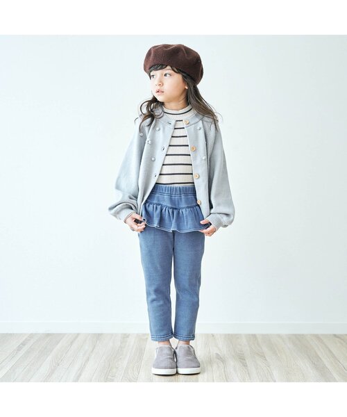 apres les cours（アプレレクール）の「裏シャギーペプラム/7days Style pants（その他パンツ・キッズ・サックスブルー/ブルー・130/110/100/120/90/80）」の5枚目の写真