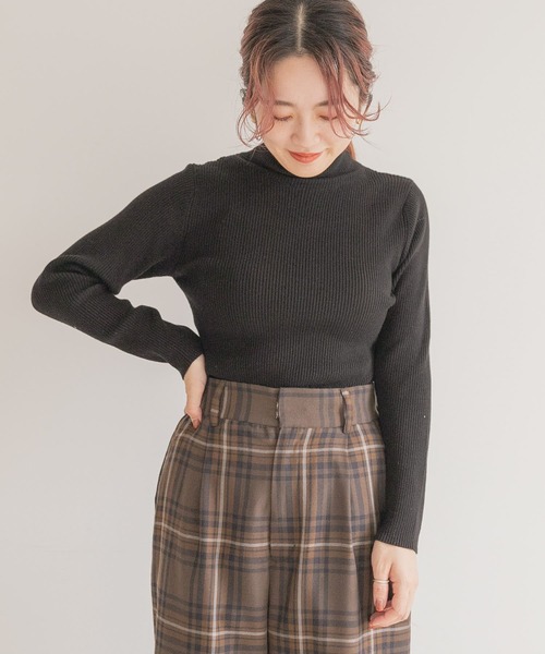 ITEMS URBANRESEARCH(アイテムズ アーバンリサーチ)の「モチモチタートルネックニット(ニット/セーター・レディース・スミクロ/カーキ/グレー/ベージュ・FREE)」の19枚目の写真