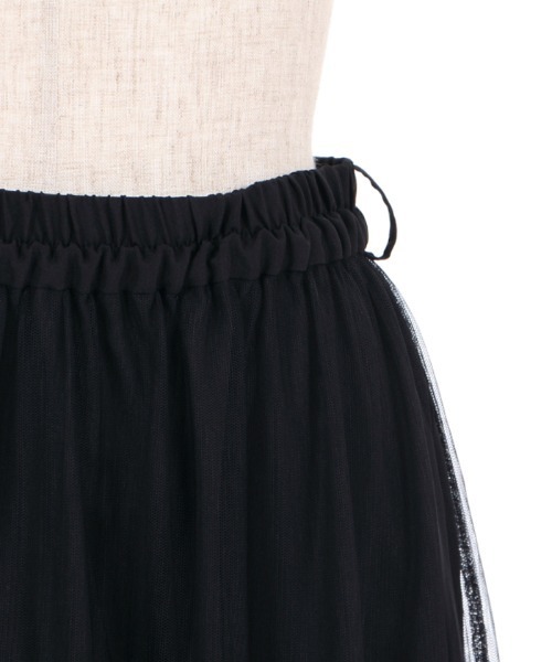 axes femme(アクシーズファム)の「裾刺繍チュールティアードSK(スカート・レディース・ブラック/ダークブラウン/ラベンダー・MEDIUM)」の19枚目の写真