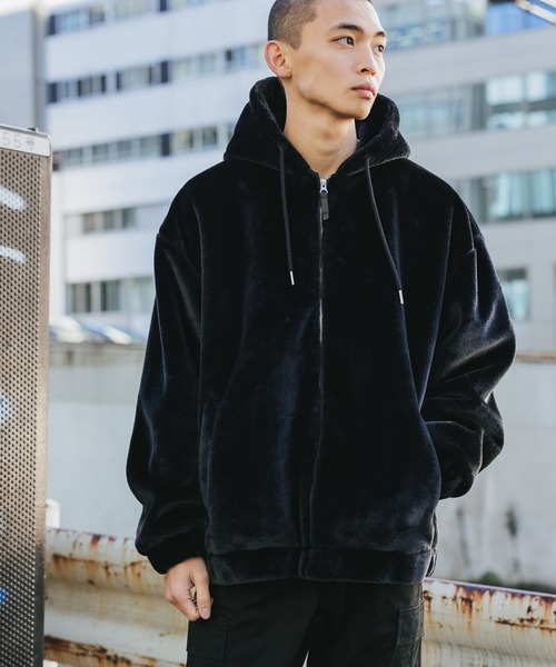 ROOPTOKYO（ループトウキョウ）の「フェイクファー ZIPブルゾン（ブルゾン・メンズ・ホワイト/ブラック/ベージュ・M/L/XL）」の3枚目の写真