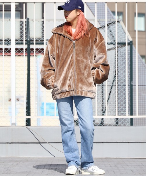ROOPTOKYO（ループトウキョウ）の「フェイクファー ZIPブルゾン（ブルゾン・メンズ・ホワイト/ブラック/ベージュ・M/L/XL）」の6枚目の写真