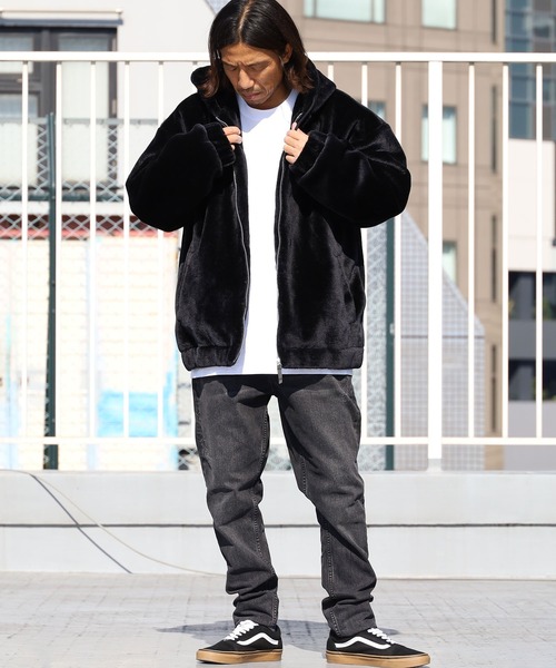 ROOPTOKYO（ループトウキョウ）の「フェイクファー ZIPブルゾン（ブルゾン・メンズ・ホワイト/ブラック/ベージュ・M/L/XL）」の15枚目の写真